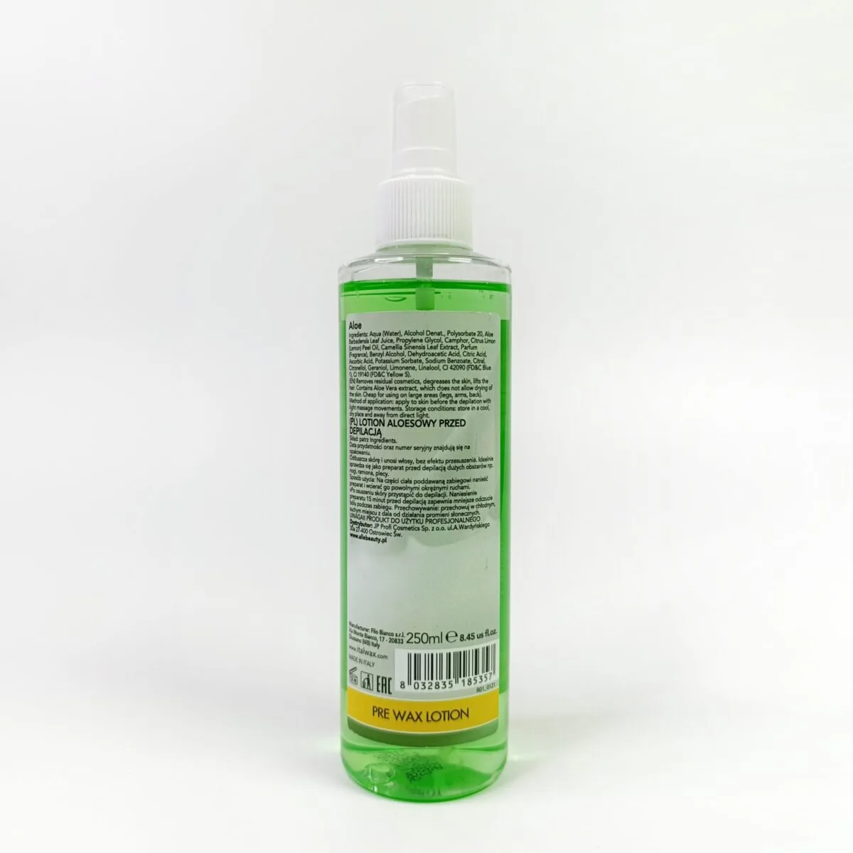 Алое ItalWax, преддепіляційний лосьйон, 250 мл - Зображення 2