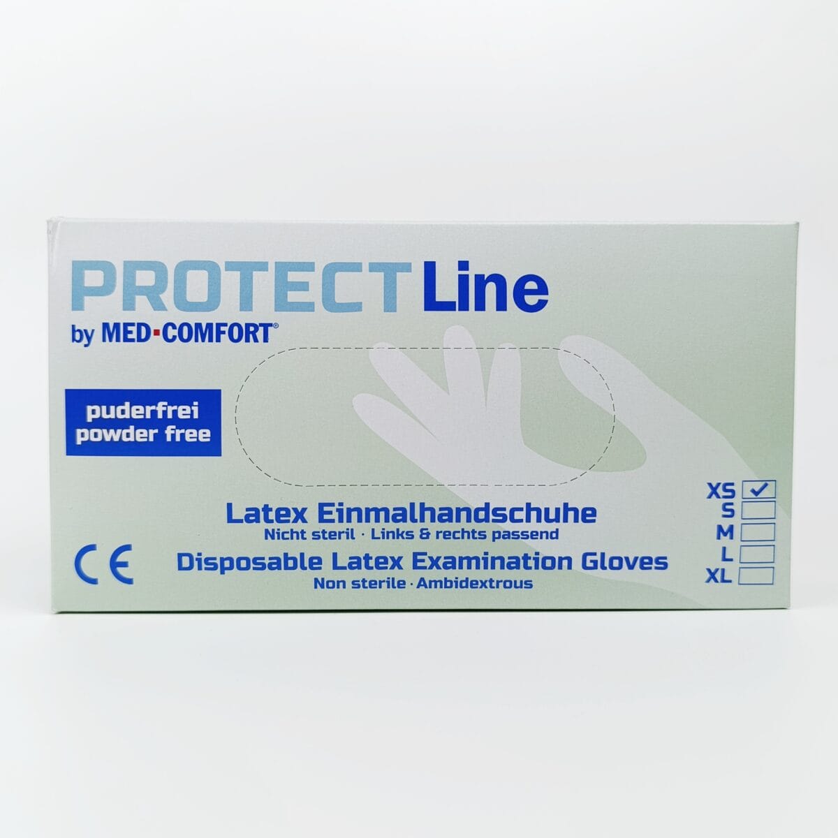 Рукавички латексні Protect Line розмір XS білі | IPRO