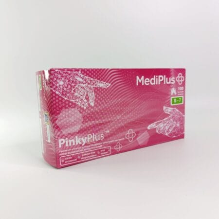 Нітрилові рукавички MediPlus PinkyPlus рожеві S