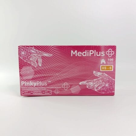 Нітрилові рукавички MediPlus PinkyPlus рожеві XS