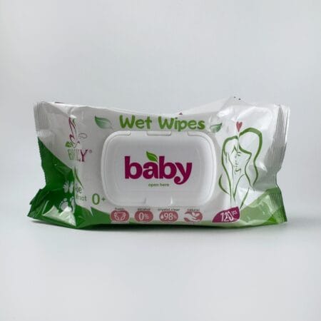 Вологі серветки Biolly Baby 120 шт з алое