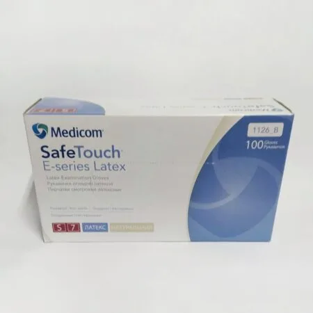 Латексні рукавички опудрені білі Medicom розмір XS