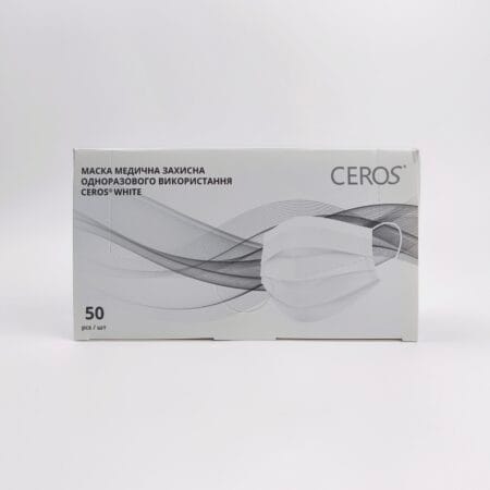 Маски медичні одноразові CEROS білі